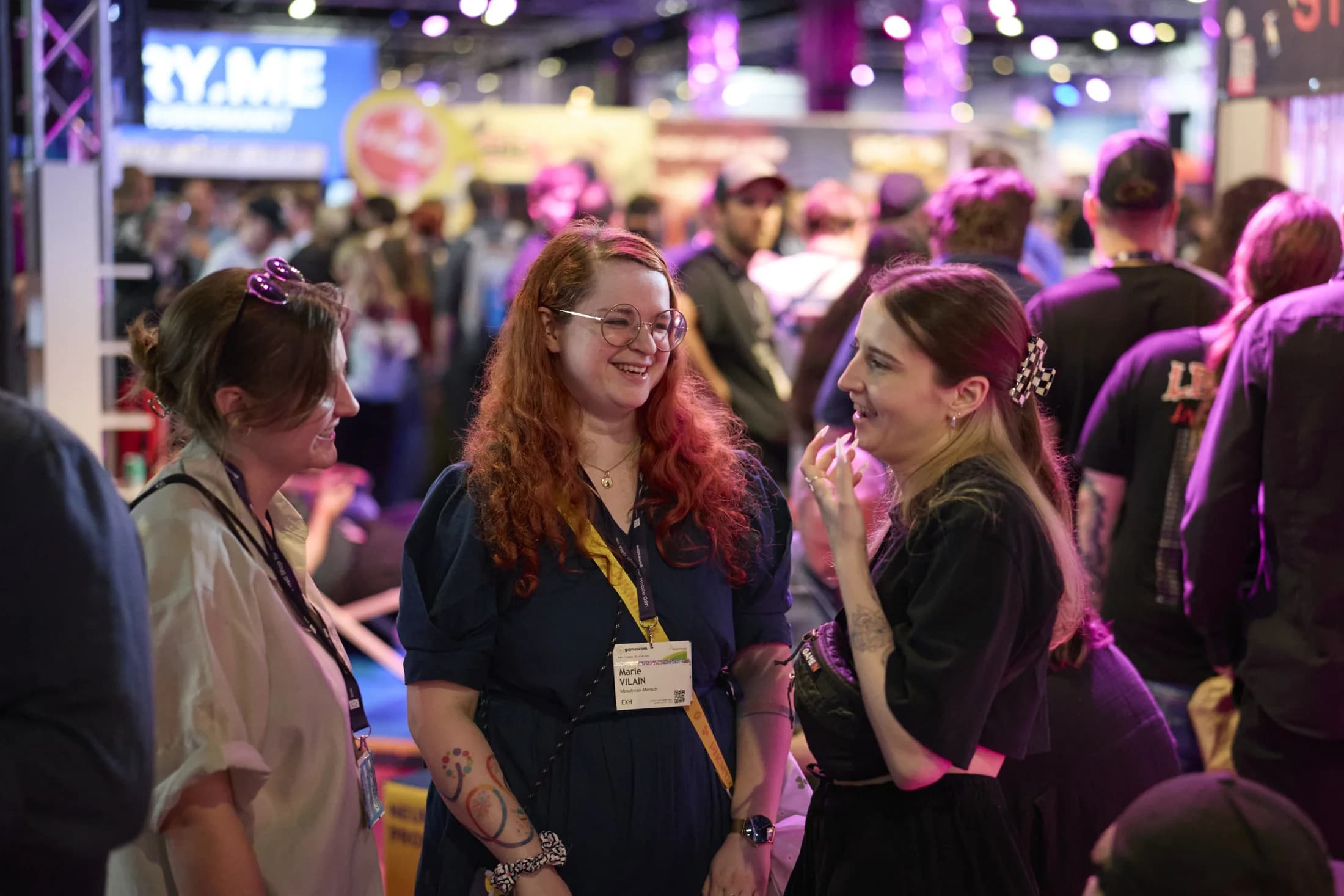 Industry guests in conversation at the 2025 reception